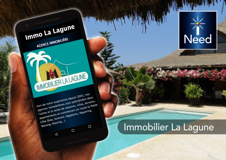 Immobilier La Lagune application mobile senegal iNeed