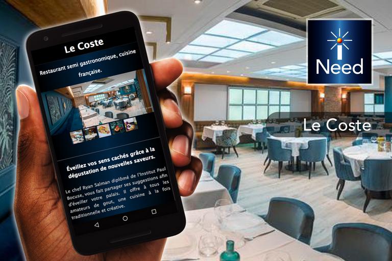 Restaurant Le Coste application mobile senegal iNeed