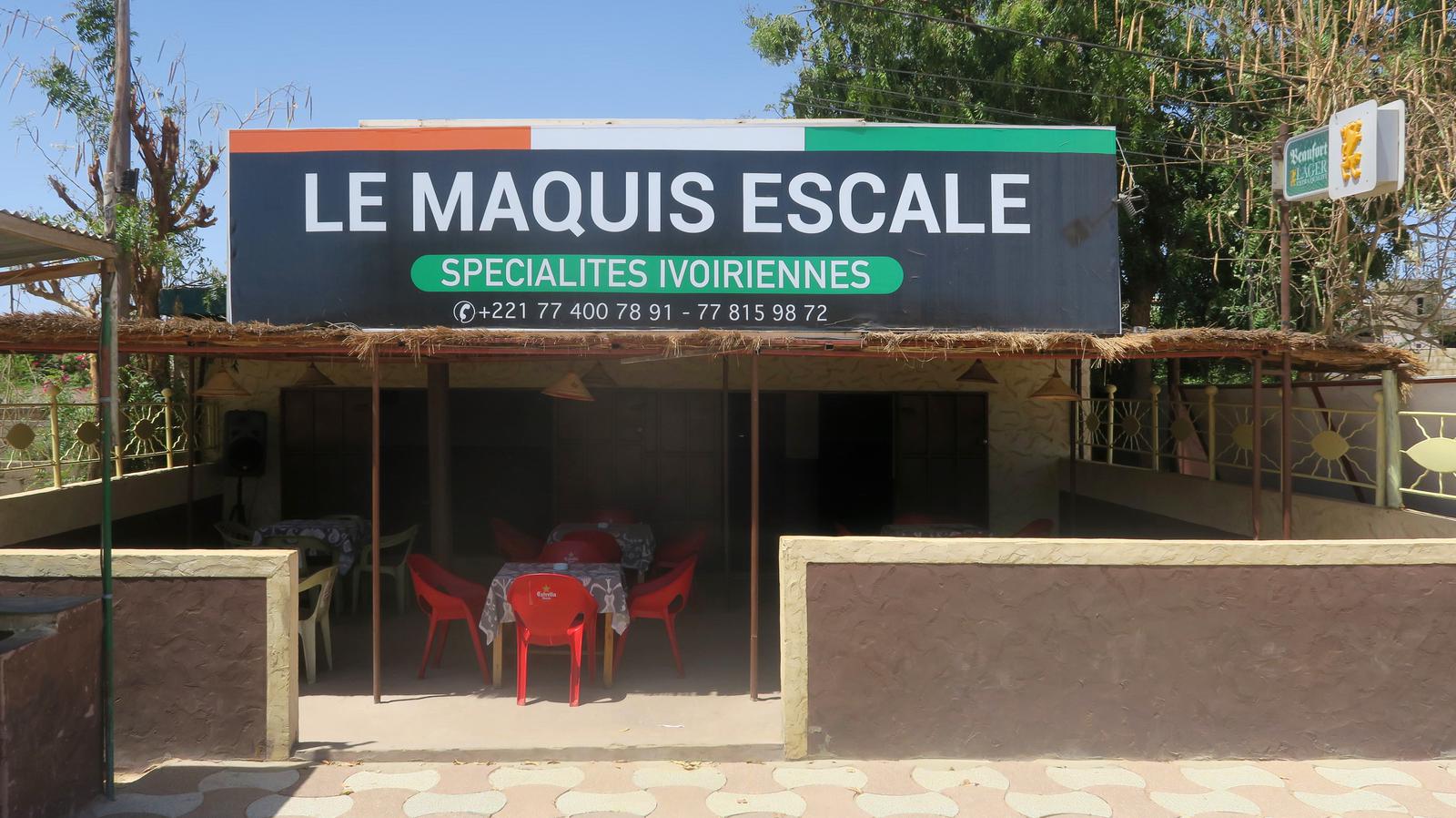 Le Maquis Escale, Spécialités Ivoiriennes